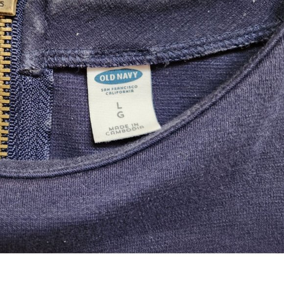 Navy Blue Old Navy Large Sleeveless Dress with pockets - Picture 4 of 7